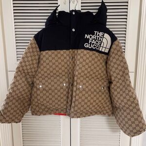 Gucci Tan and Black Puffer Jacket